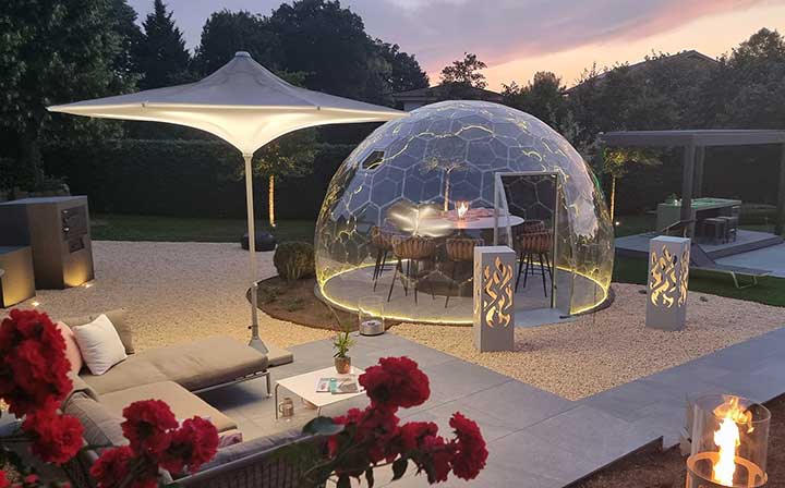 Transparente Kuppel für den Garten - GermanDomes