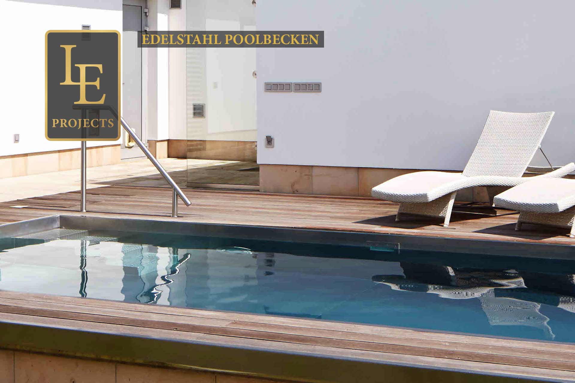 Edelstahl Poolbecken
