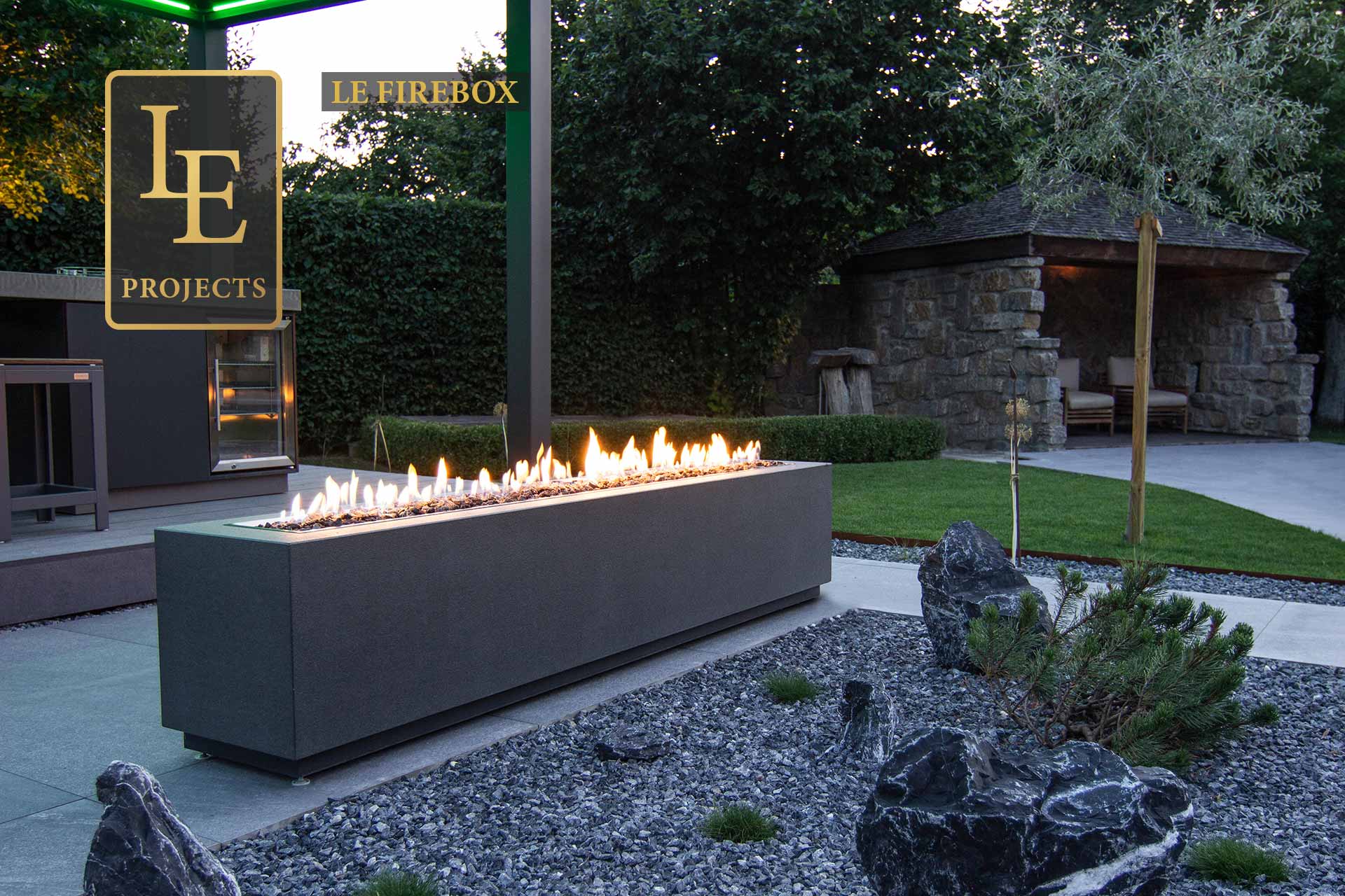 LE Projectsline Feuerelemente indoor und outdoor LE Firebox