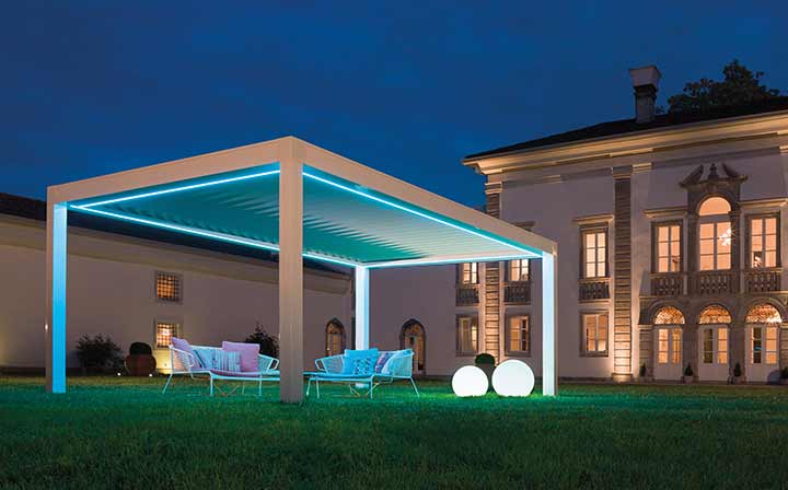 Lamellendach Pergola Opera & Vision Pratic