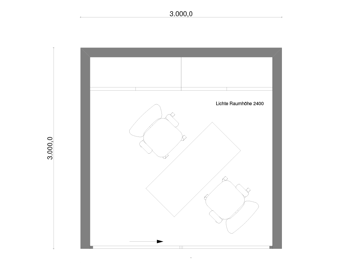 LE MiniOffice Grundriss