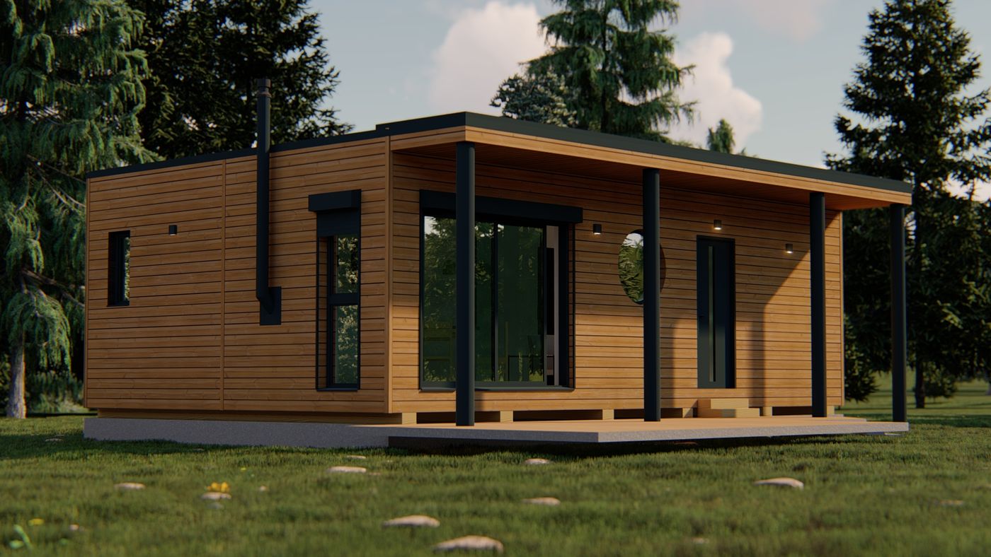 Visualisierung: Palladium Aurora – Überdachte Terrasse