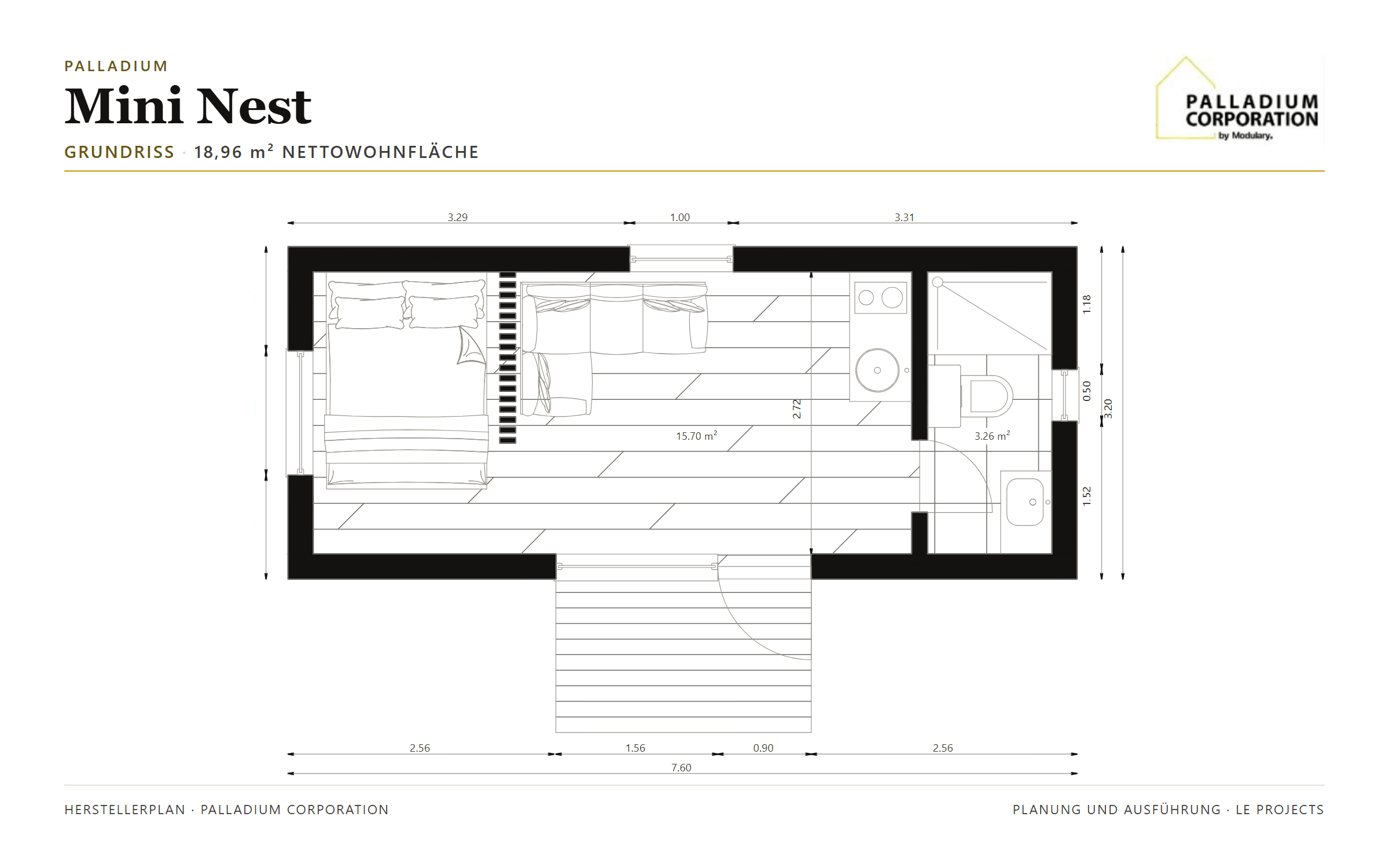 Palladium Mini Nest &ndash; Grundriss, Planblatt