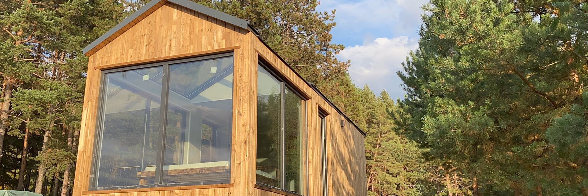 Palladium Nova, Au&szlig;enansicht des Moduls in Holzrahmenbauweise