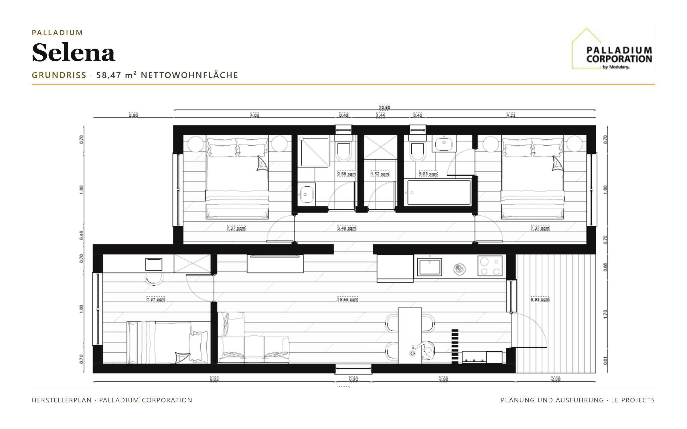 Palladium Selena &ndash; Grundriss, Planblatt