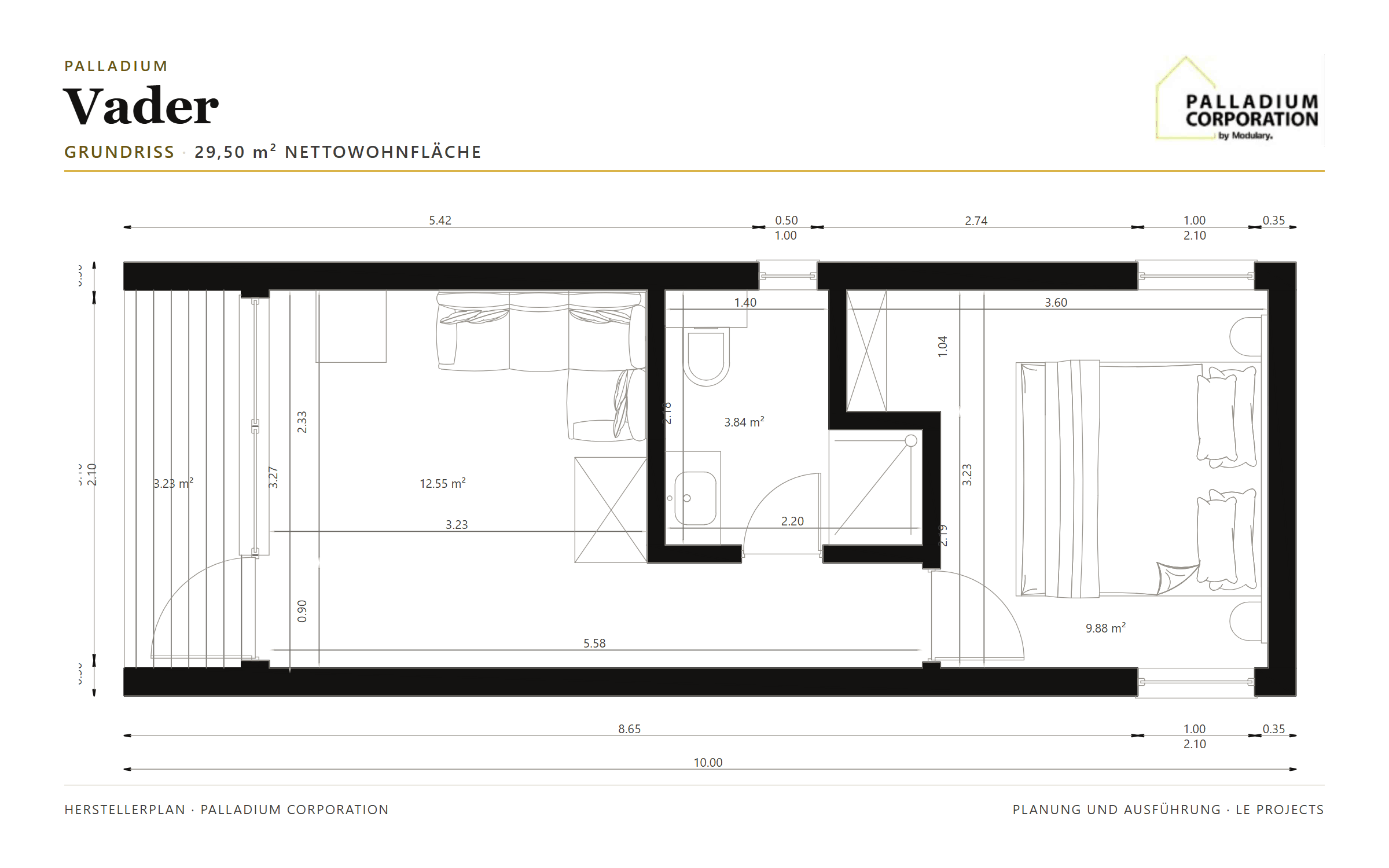 Palladium Vader &ndash; Grundriss, Planblatt
