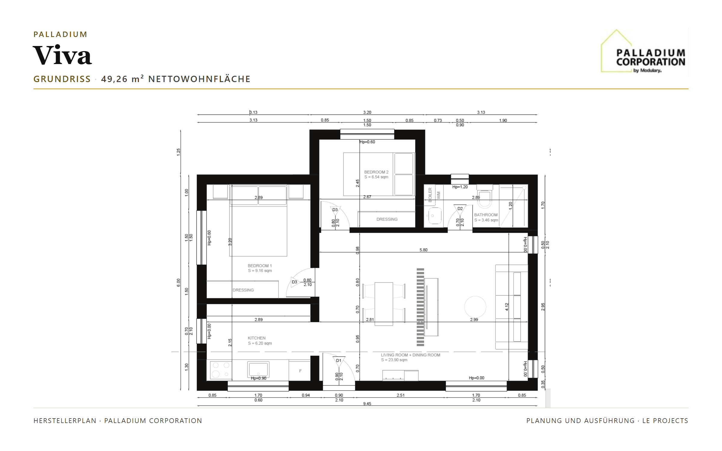 Palladium Viva &ndash; Grundriss, Planblatt