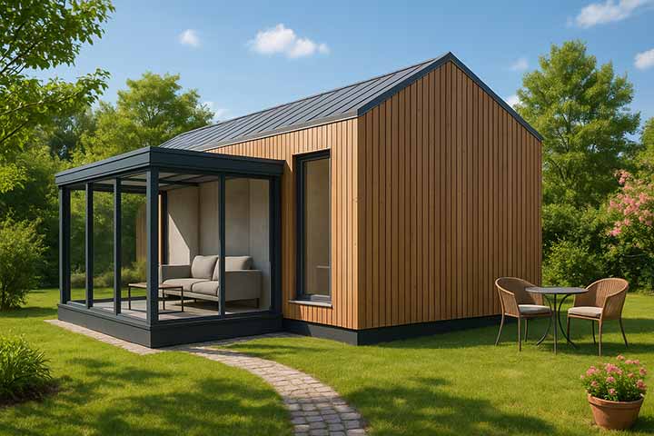 Wintergarten Lamellendach Tinyhaus 09