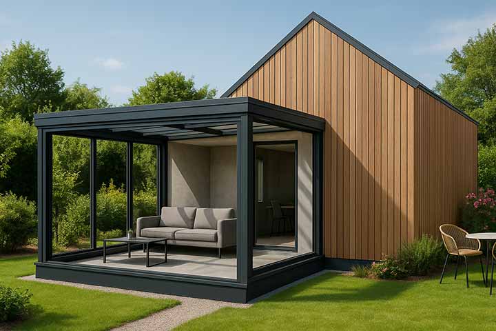 Wintergarten Lamellendach Tinyhaus 10