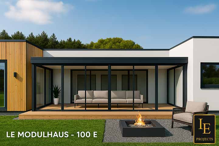 Wintergarten Lamellendach Modulhaus 08