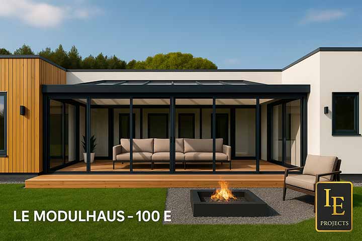 Wintergarten Lamellendach Modulhaus 09