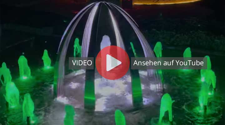 Wasserspiele und Lichtspiele im Showroom Living Exclusive in Ebensfeld
